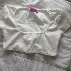 Edikted White Crop Top - Going Out Top